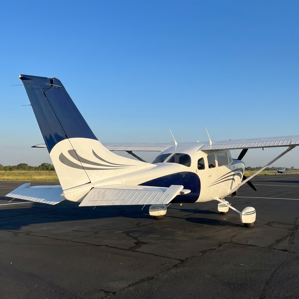Perfil posterior y empenaje de la aeronave